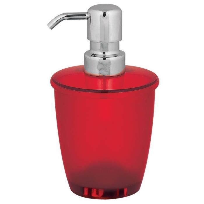 Distributeur De Savon - TORONTO - Rouge - Polystyrène - Contemporain - Design