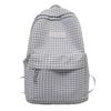 Schoolbag Japanese ins Plaid Backpack Junior High School Student College Student School Bag Large Capacity Lightweight Travel Backpack Female