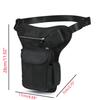 Top Grain Oil Waxed Leather Waist Bag for Men Vintage Camera Cell Phone Crossbody Leg Pack Hip Bag for Outdoor Travel Hiking