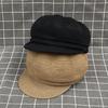 Summer Short Brim Pumpkin Hat Casual Sun Hat Newsboy Hat Duck Tongue Straw Hat Female Beret Octagonal Hat Tide