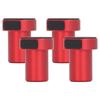 4pcs Red Woodworking Hole Accessories Aluminum Alloy Workbench Dog Bench Dogs  Woodworking