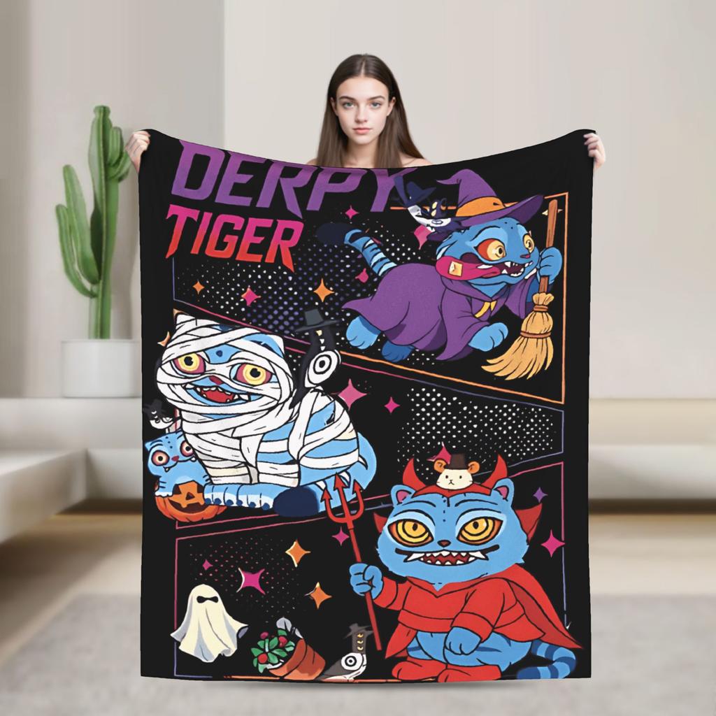 Saja Boys  Kpop Hunter Halloween Warm Soft Blankets  Camping Plush Throw Blanket Comfortable Home Decor Bedspread Sofa Bed Cover