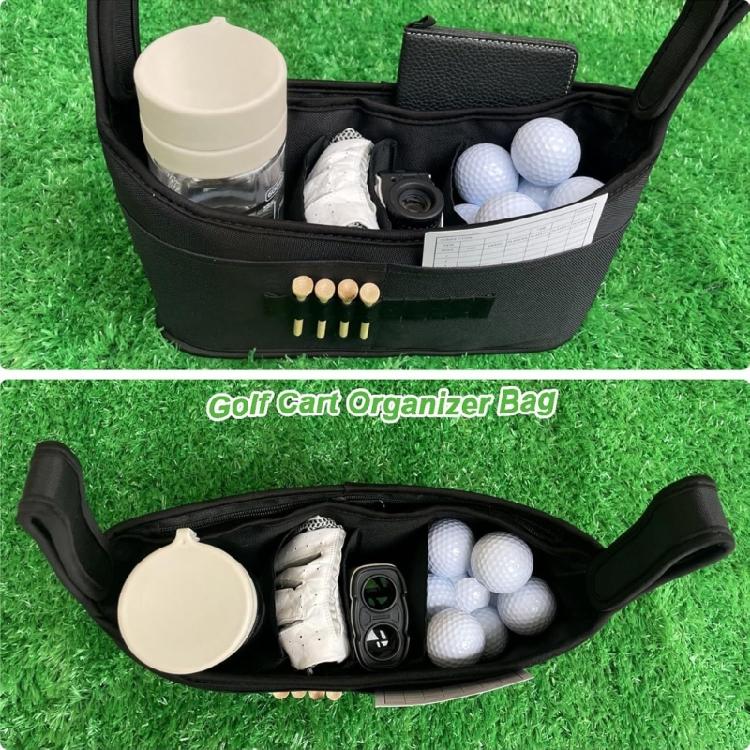 Heavy Duty Golf Cart Accessory Organizer Bag Waterproof Polyester Multi Compartment Accessories Storage Solution