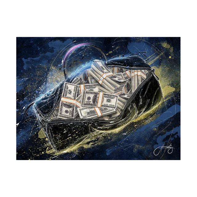 

Вдохновляющие плакаты и принты настенного искусства с денежным мешком, денежное искусство, холст, абстрактная настенная картина для гостиной, домашний декор, без рамы 21*30cm No Frame
