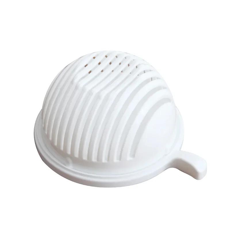 

Салатница для нарезки фруктов и овощей, многофункциональная кухонная корзина для слива, фильтр, стойка для хранения белый