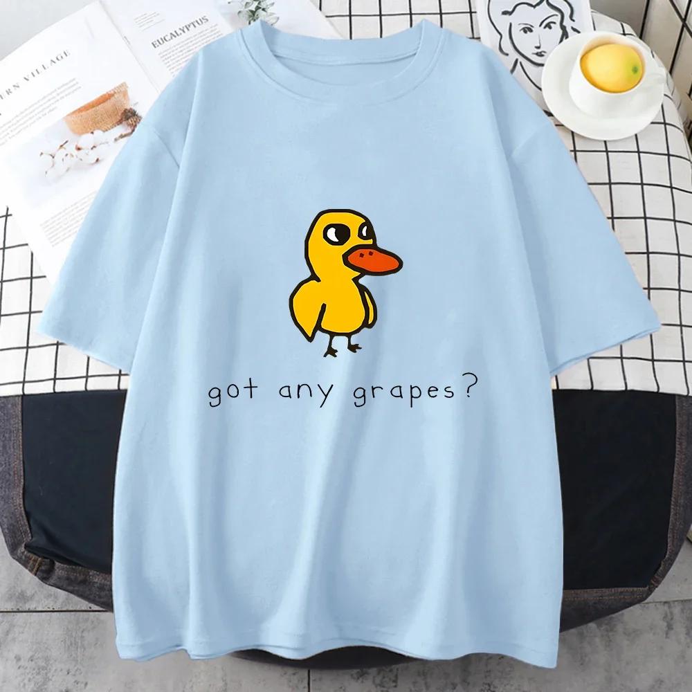 The Duck Song Got Any Grapes T Shirts Funny Patterns Manga/Comic Tshirts   Originality Short Sleeve Fashional