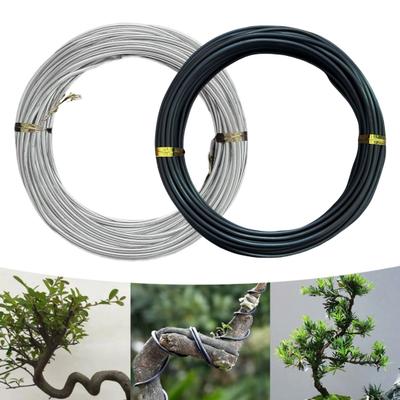 Bonsai Training Aluminum Wire 2.0mm Coated Aluminum Wire 16Ft/33Ft Bonsai Tree Wire for Fine Trunk And Branch Control
