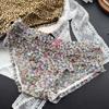 Ladies Spring and Summer Lovely Floral Leopard Print Cake Layer Wrapped Hip Briefs