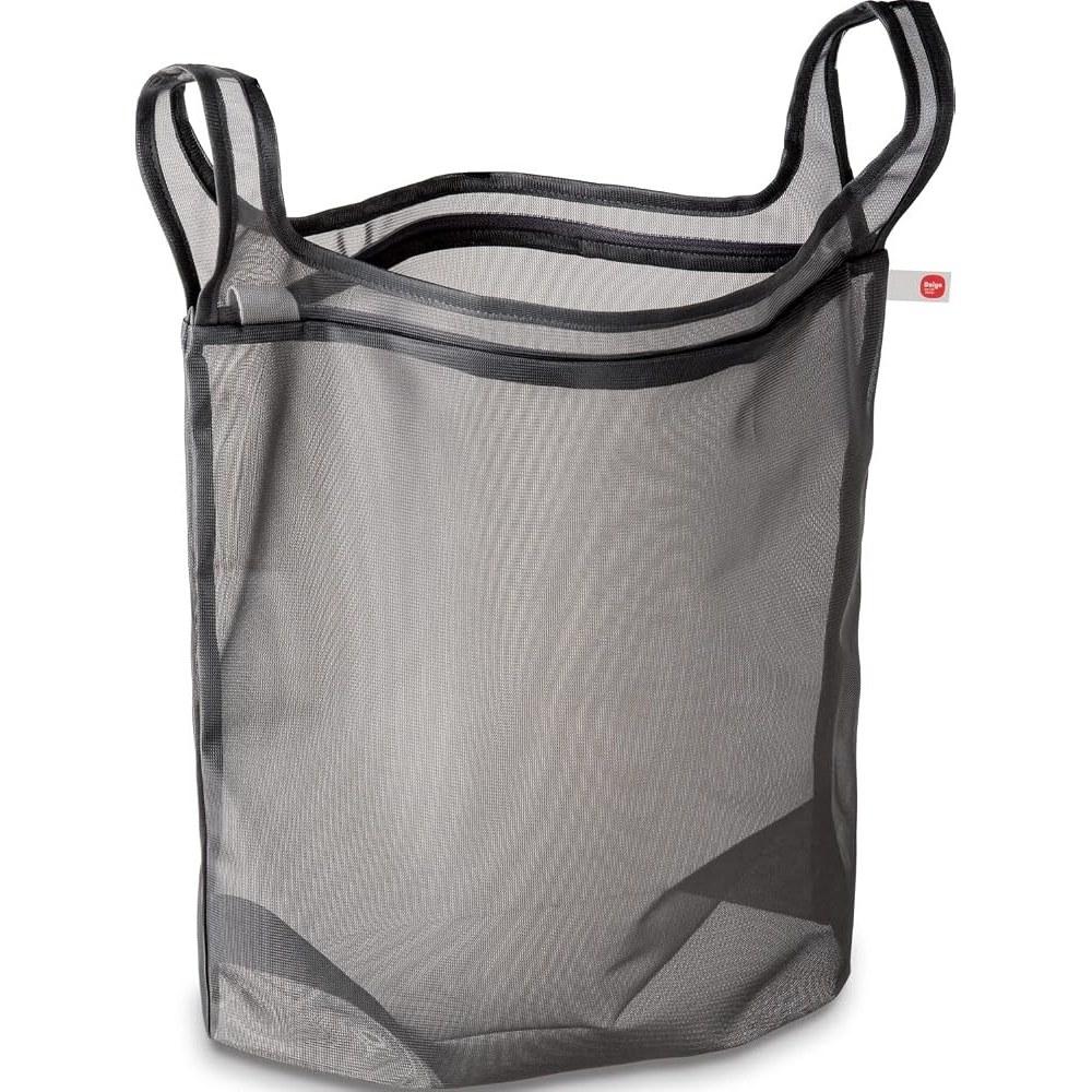 Daiya Washable Mesh Laundry Bag L 40x45cm with Handle, Eco-Friendly, Travel Pouch, Zippered
