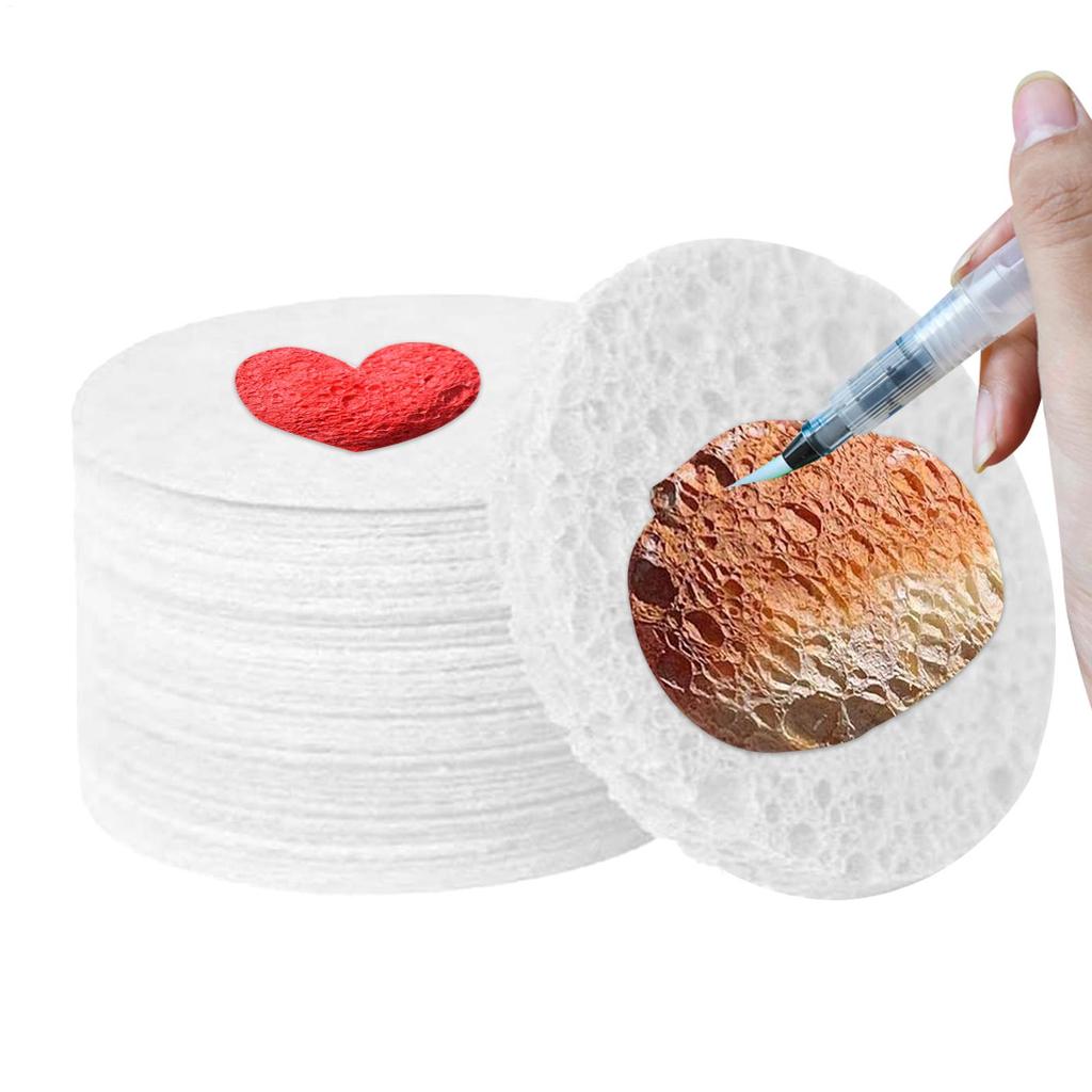 10pcs 6.5cm round Foam Texture Painting Paper for Kids DIY Drawing Art Educational Craft Sponge Canvas Board Handicraft Toy
