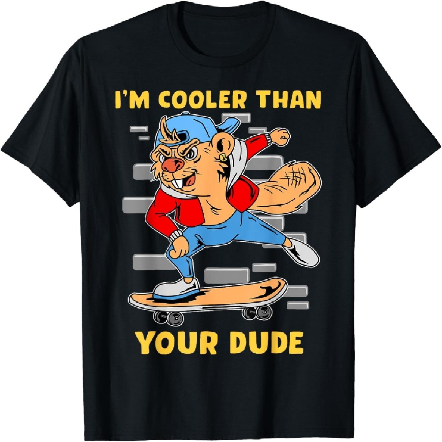 

Skater Skateboard Beaver T-Shirt XXXXXL різнокольоровий