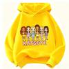 Felpa con Cappuccio Personaggio Cartone Animato KATSEYE per Bambini Felpa con Cappuccio a Manica Lunga per Ragazze Maglione con Grafica di Gruppo Top Casual Street per Bambini