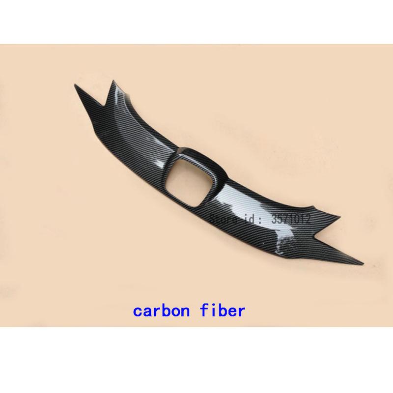 For Honda Fit Jazz 2014 2015 2016 2017 Car Styling Body ABS Chrome License Plate Trim Racing Grid Grill Grille Hoods Panel Frame