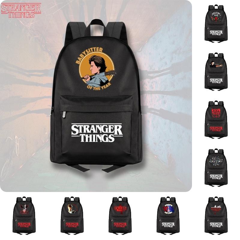 Plecak płócienny Stranger Things 4 o dużej pojemności, modny i trwały, idealny dla studentów