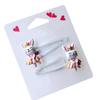 1pair Glitter Hair Clips Cartoon Pattern Hair Barrettes Children Hairpin Hair Accessories for Kids Birthday Party