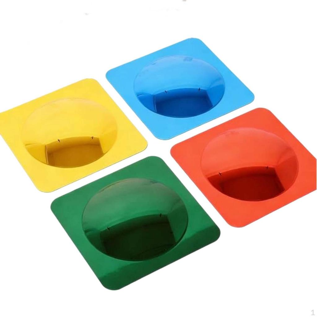 4 Pieces Interactive Sensory Wall Mirror Emotional Regulation Bubble Shatterproof Kids