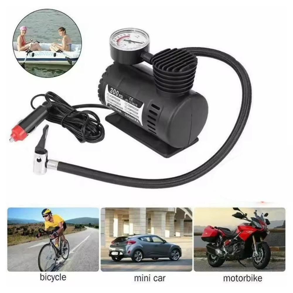 Universal Electric Tire Air Inflator Pump 12V Car Tyre Inflator  Bicycle Tires
