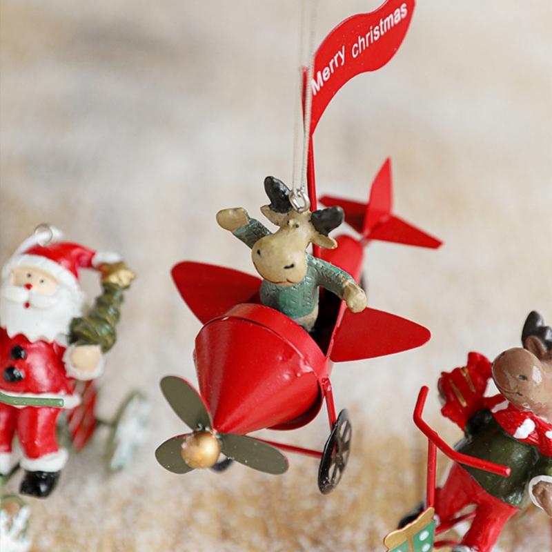 Miniature Christmas Hanging Ornament Miniature Christmas Hanging Ornament Delicate Iron Resin Holiday Tree Adornment