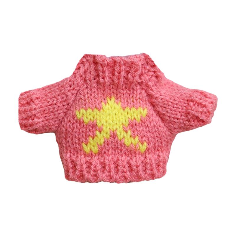 Rochie Mini Păpușă Lână 5cm cu Ursuleț de Pluș și Cap de Cățeluș pentru Accesorii DIY