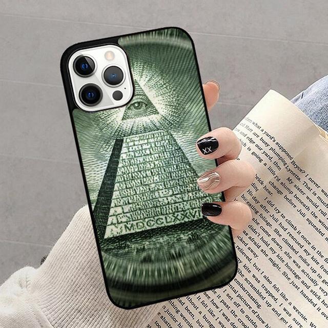 Illuminati Eye Occult Pyramid Phone Case for iPhone 17 Air 16 16e 15 Plus for Apple 13 11 12 14 Pro Max Cover fundas