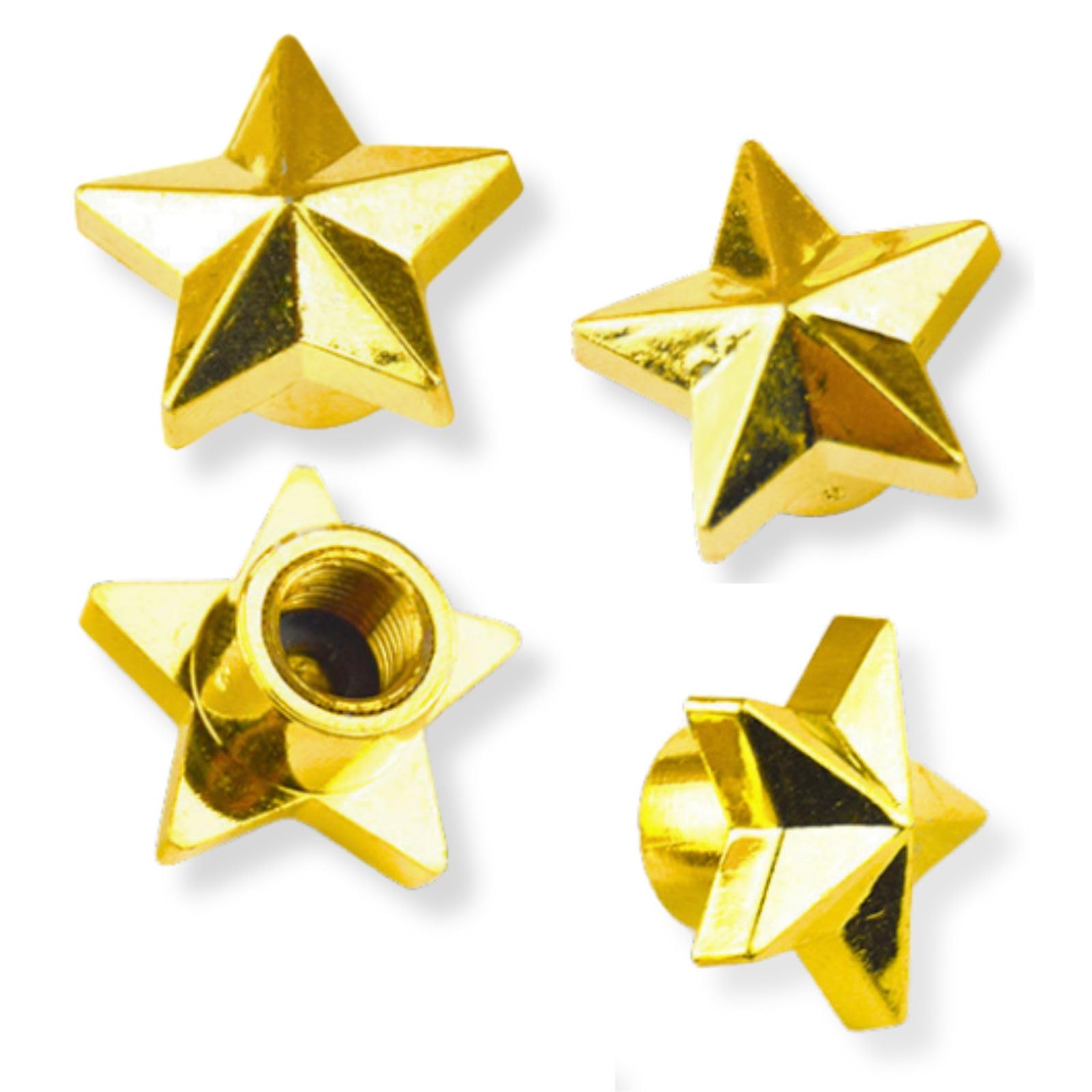 

Колпачок воздушного клапана Chaso, Звезда, Набор из 4 штук, Колпачок воздушного клапана, Шина, Колесо, Мотоцикл, Аксессуары, Автотовары, Золотой, Золотой золотой