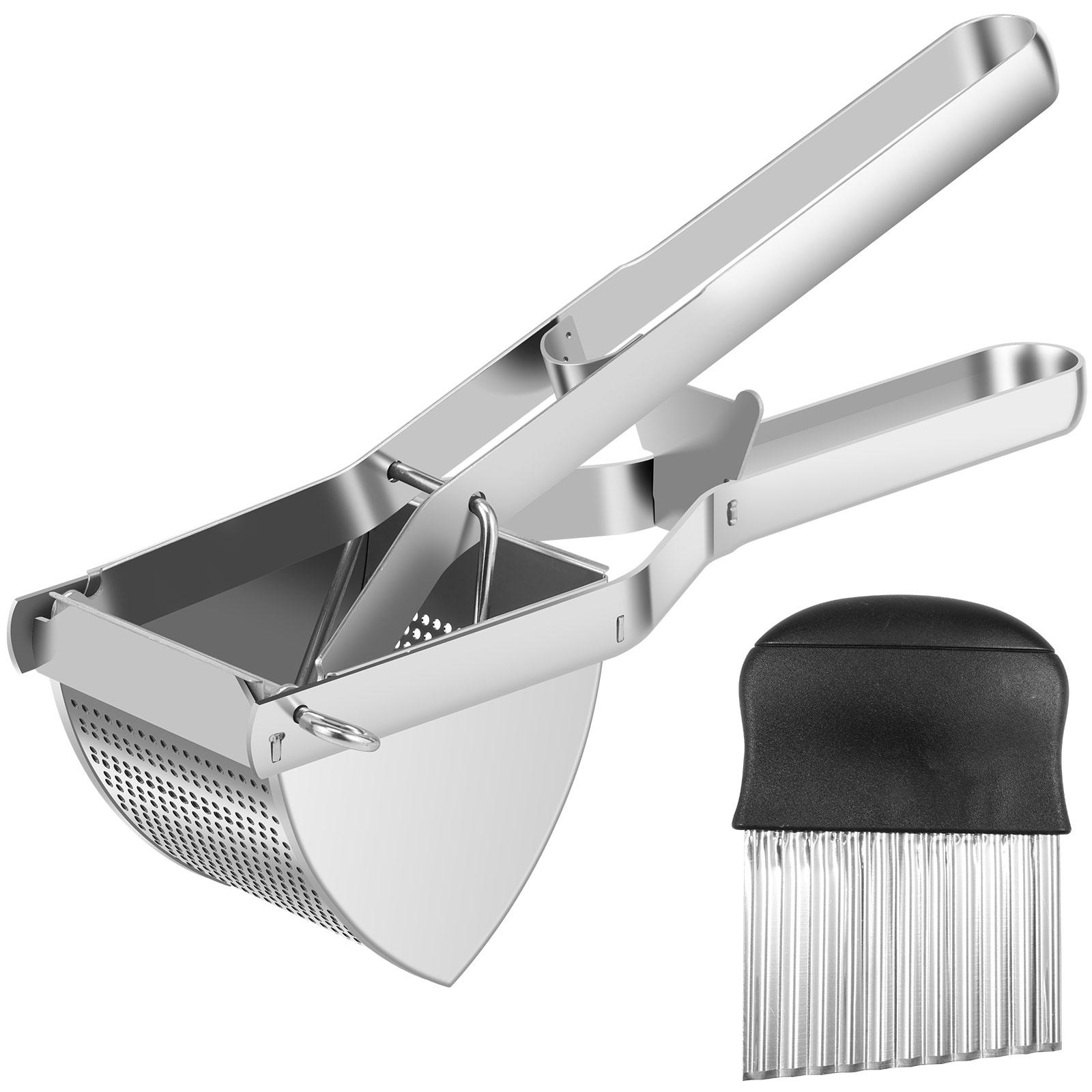 Manual Potato Ricer Heavy Duty Stainless Steel Potato Masher Fruit Vegetable Food Ricer Ergonomic Potato Press Kitchen Gadgets