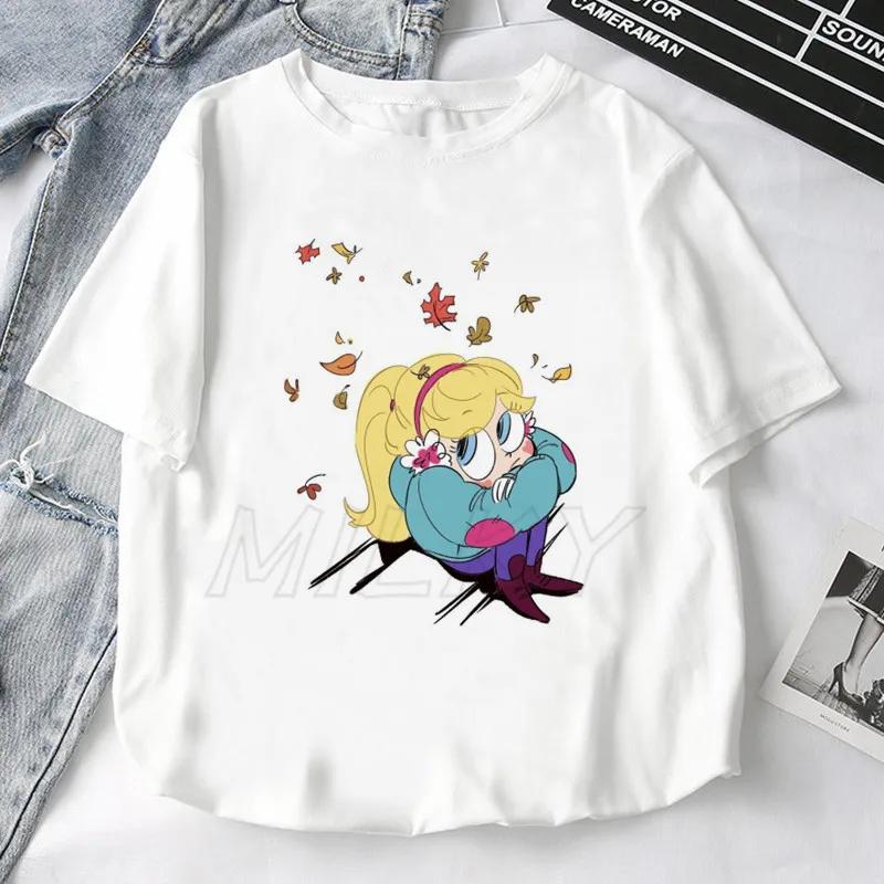 Fashion Retro Star Vs. The Forces of Evil Cartoon Anime T-shirt Summer Short Sleeve Women T Shirts 2025 Couple Tee Tops Clothes