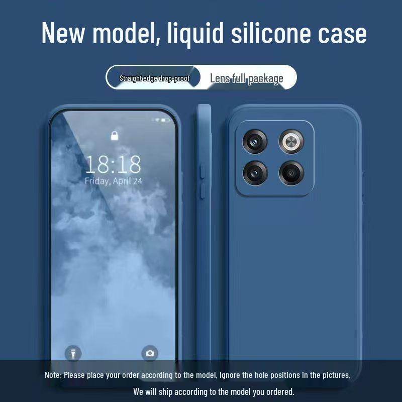 OnePlus Ace Pro Liquid Silicone Protective Case: Full Coverage, Drop-Proof, Solid Color, Skin-Friendly, Simple Design.