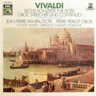 Disque LP JEANPIERRE RAMPAL PIERRE PIERLOT Six Concertos Pour Flûte Hautbois Cordes 1C06328274 EMI Electrola Allemagne Classique Occasion