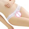 Sexy Crotchless Floral Lace See-through Panties Women Bowknot Briefs Underwear