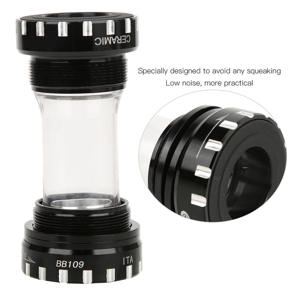 Alloy Bike BB109 Ceramics Hollow Integrated Thread Screw In Bearings Bottom Bracket Bicycle Accessory