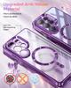 Glitter Plating Lanyard For Magsafe Case For Samsung Galaxy S26 Ultra S25 S24 S23 S22 S21 Plus Note 20 Magnetic Soft TPU Cover