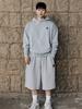 Maebeolig Mvr Heart Logo Super Wide Bermuda Pants Grey