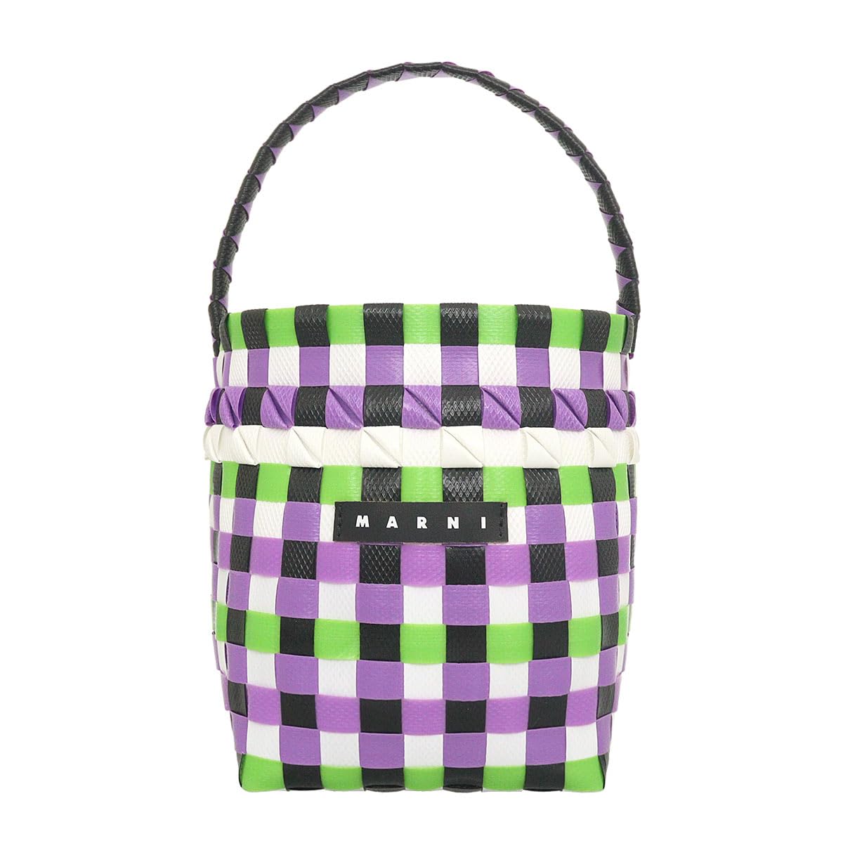 

Marni Kids Pod Woven Bucket M00332 Purple and Bag, M00IW, Black, Women s [Brand] [Used]