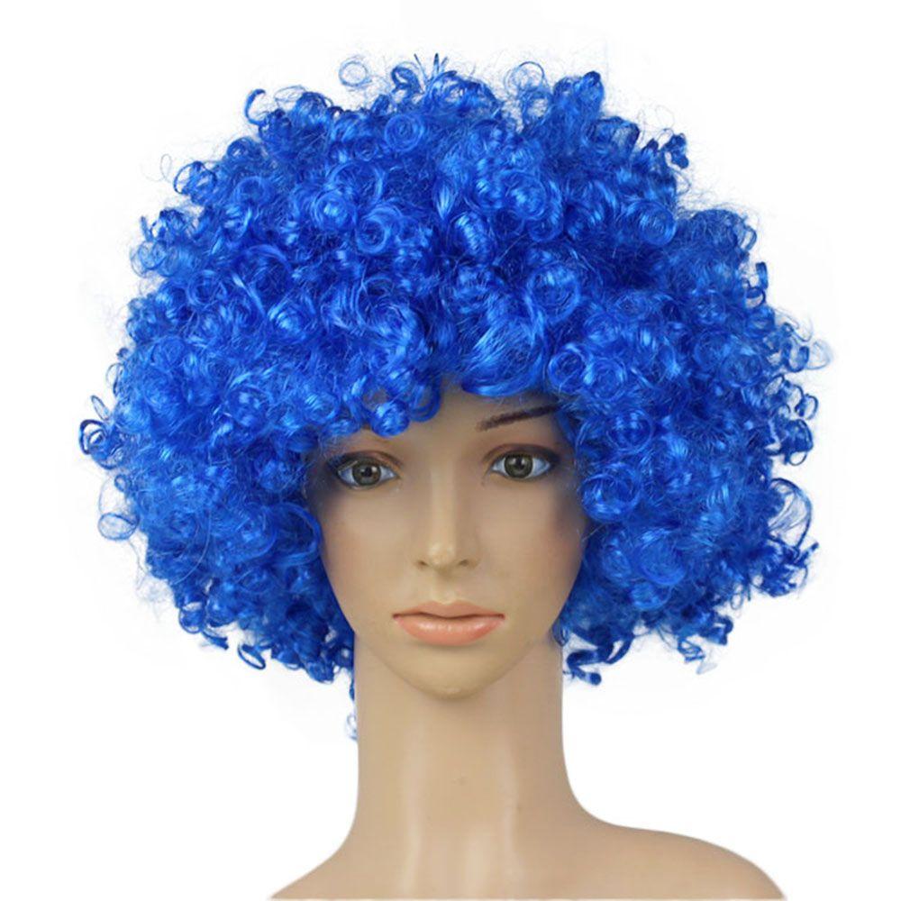 Fancy Party Christmas Football Fans Wigs Adult Kids Afro Curly Wigs Costume Party Synthetic Wigs Funny Wig Cosplay Hairs