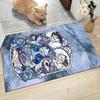1Pc Blue Spirit Butterflies Carpet Rug Customizable Soft Washable Antislip Home Living Room Sofa Mats Personalized Rug 0917159