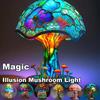 Creative Stained Plant Series Table Lamps Resin Colorful Bedroom Bedside Flower Mushroom Retro Table Night Lamp Atmosphere Light