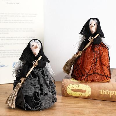 Funny Witch Doll Realistic Halloween Witch Pendant  Ghost Festival Decor