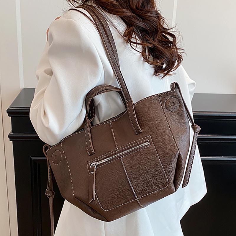Large Capacity Women's Handheld Tote Bag Fashionable Trendy Design Shoulder Bag Underarm Bag Wing Shape High-End Sensation Soft