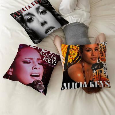 Alicia Keys Sängerin Kissenbezug Sofakissenbezug Heimzimmerdekoration Kindergeschenk
