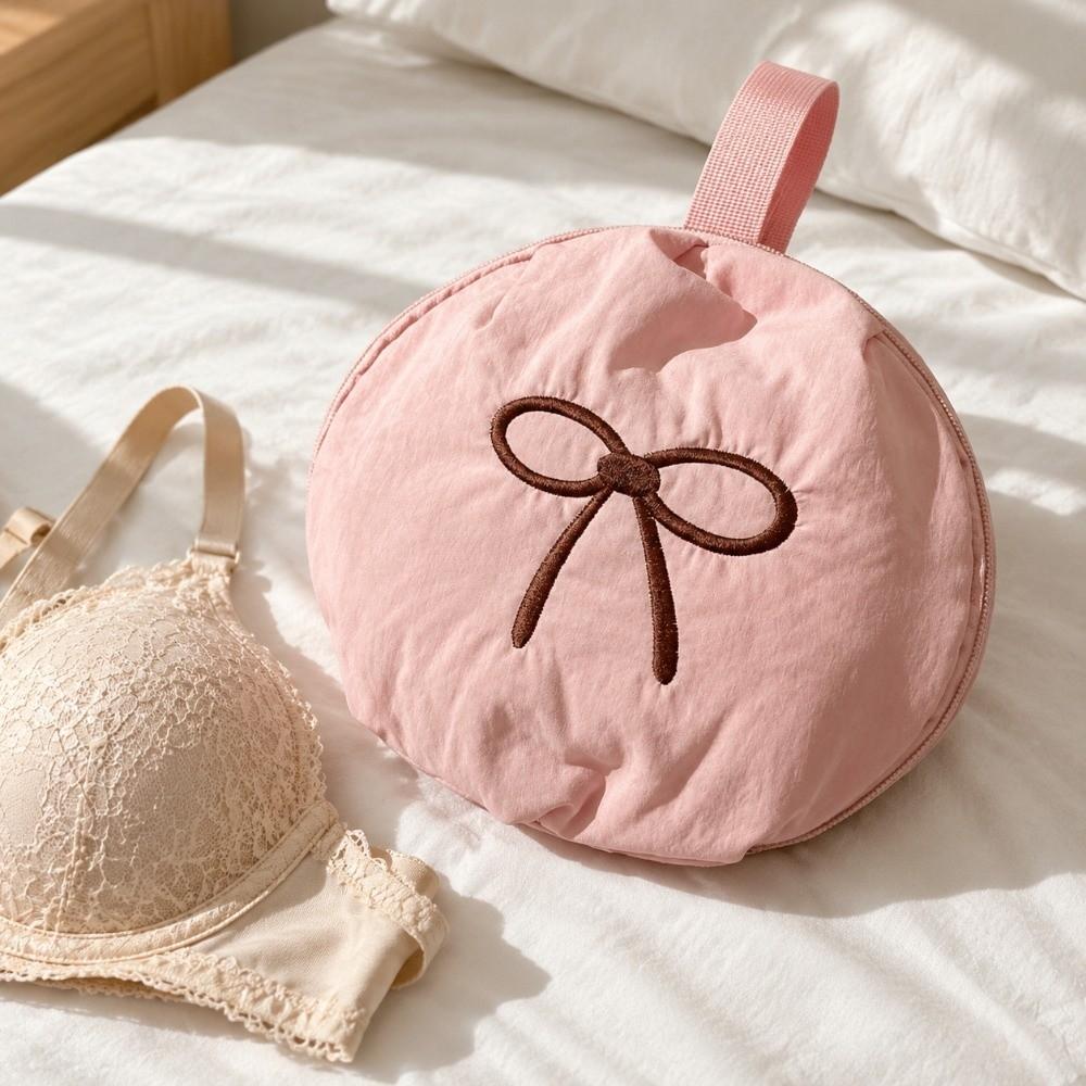 Zipper Closure Lingerie Pouch Korean Style Bra Sock Organizer Intimate Clothes Bag Travel Storage