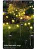Pilzform Solar-LED-Lichterkette, Wasserdichte Outdoor-Campinglichter, Quallen-Design mit Windbetrieb