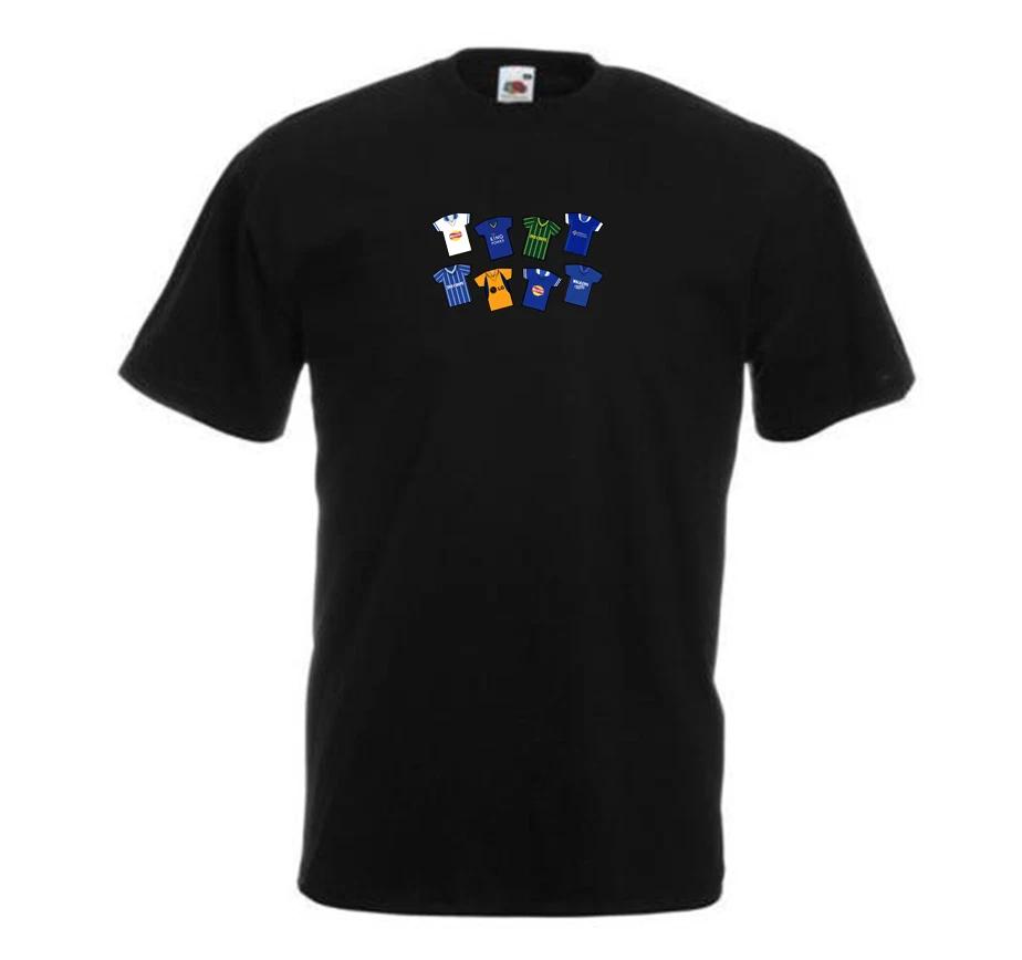 Leicester Retro Kits Black T-Shirt Adult tshirt City Foxes Etc Great Gift M