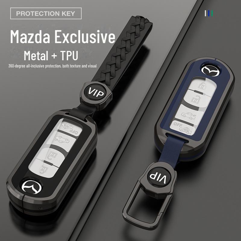 Mazda CX-5 CX-4 Atez 3 Metal Key Cover & Ring