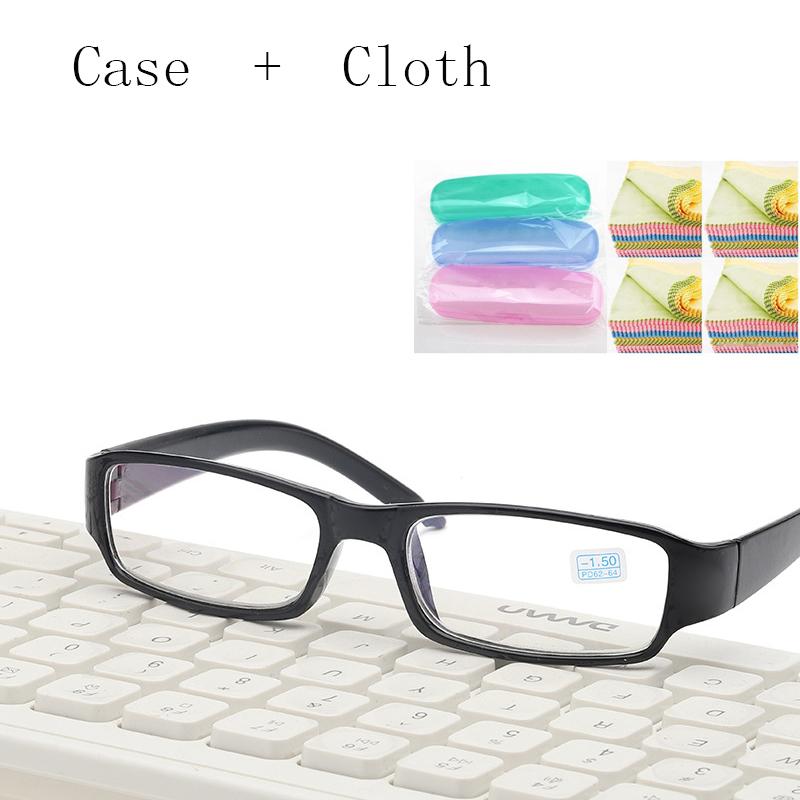 Myopia Glasses Anti-blue Light ladies Men Nearsighted Read Eyeglasses Short-sight With minus Diopters Spectacles Diopter 0 TO-4.0 for daily use