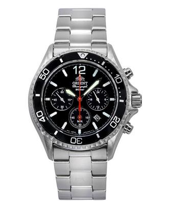 Chronograph Stainless Steel Black Dial Solar Diver's RA-TX0202B10B 200M Men's Watch