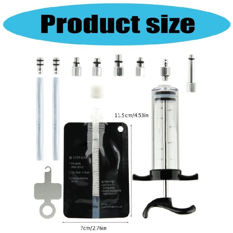 Light Weight Brake Oil Injection Tool Suit High Performances Brake Bleeder for Cyclists with Transparents Tubing