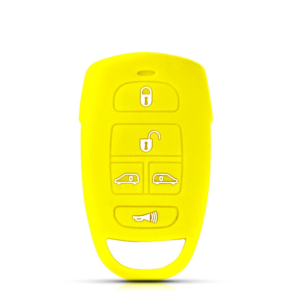 KEYYOU Silicone For Hyundai Entourage Kia Sedona Remote 5 Buttons Key Cover Case Fob 2006 2007 2008 2009 2010 2011 2012 2014