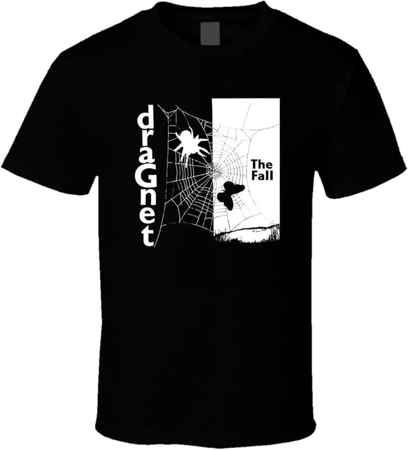 The Fall Dragnet Alternative Rock Band Black White Tshirt Men s 4XL чёрный