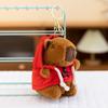 Pink Capybara Plush Keychain: Cute & Creative Charm Pendant for Backpacks